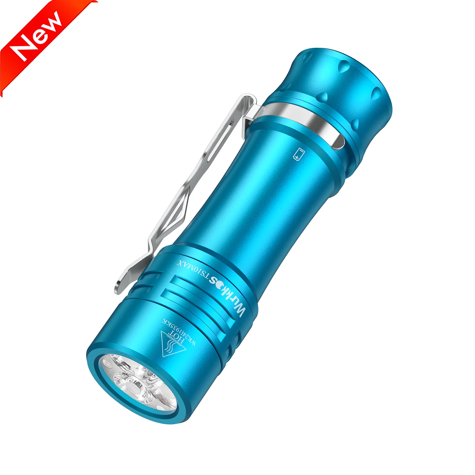 Wurkkos TS10 MAX Nichia 519A 5000k＆ anduril 2.0 ,18650 portable flashlight with Maximum output 2500 lumens/157m/E-tail switch