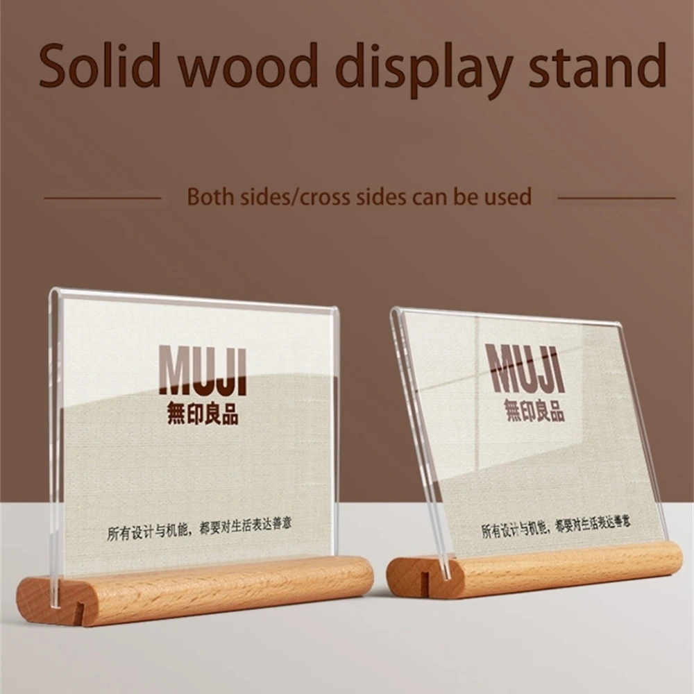 Acrylic Display Stand Set Table L-shaped Table Sign High-quality Commodity Price Display Creative Vertical T-shaped Display Stan