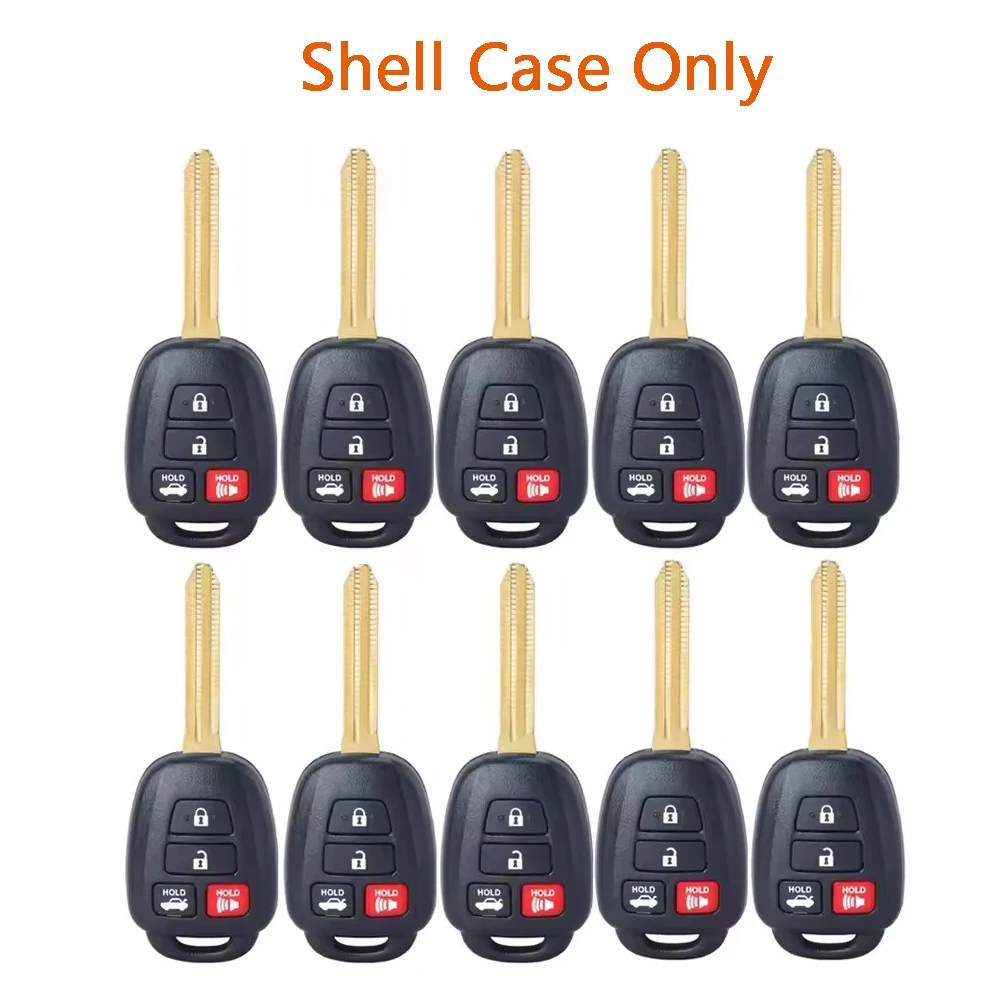

KEYECU x10 Remote Key Shell Case for Toyota Camry Corolla 2014 2015 2016 2017 2018 2019 Without Chip