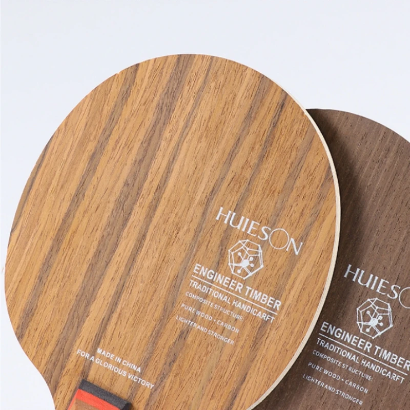 Huieson High-tech Surface Wood 7 Plywood Table Tennis Blade Fast Attack Ping Pong Paddle for Average Adult Players