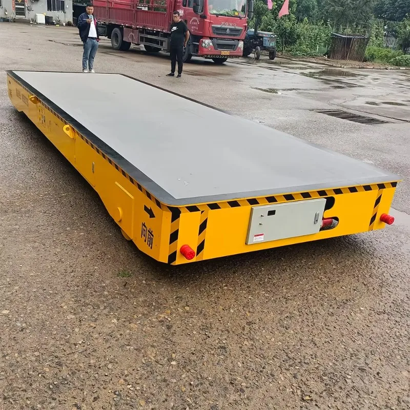 10 Tons AGV Electric Transfer Cart Battery Powered Warehouse Ro bot Remote Control Heavy Du ty Transport Trolley Vehicle