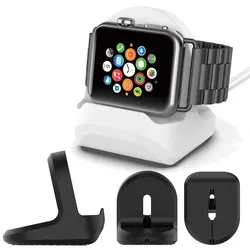 Soporte de cargador de silicona para Apple Watch Serie 8, Ultra 7, 6, 5, 4, 3, 2 SE, estación de Iwatch Dock, soporte de carga de escritorio