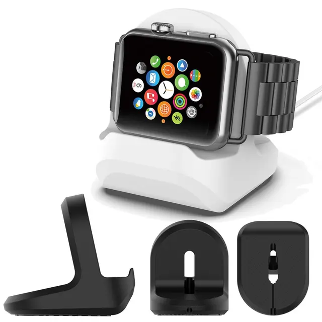 Silikonowa podstawka ładująca do Apple Watch Serie 8 Ultra 7 6 5 4 3 2 SE Iwatch Station Dock Charging Desktop Support Holder Charger
