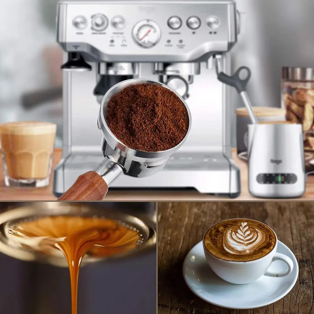 Portafilter Coffee Maker Handle 220mm Length 51mm EC680/EC685/EC785 High Premium Removable Filter Three Ear Handle