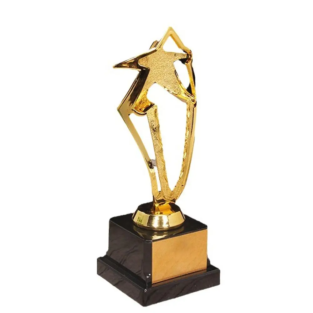 

Golden Award Trophy Plastic Star Reward Prize Cup Singing Dancing Competition Craft Souvenirs Winner Award Trophy Toy