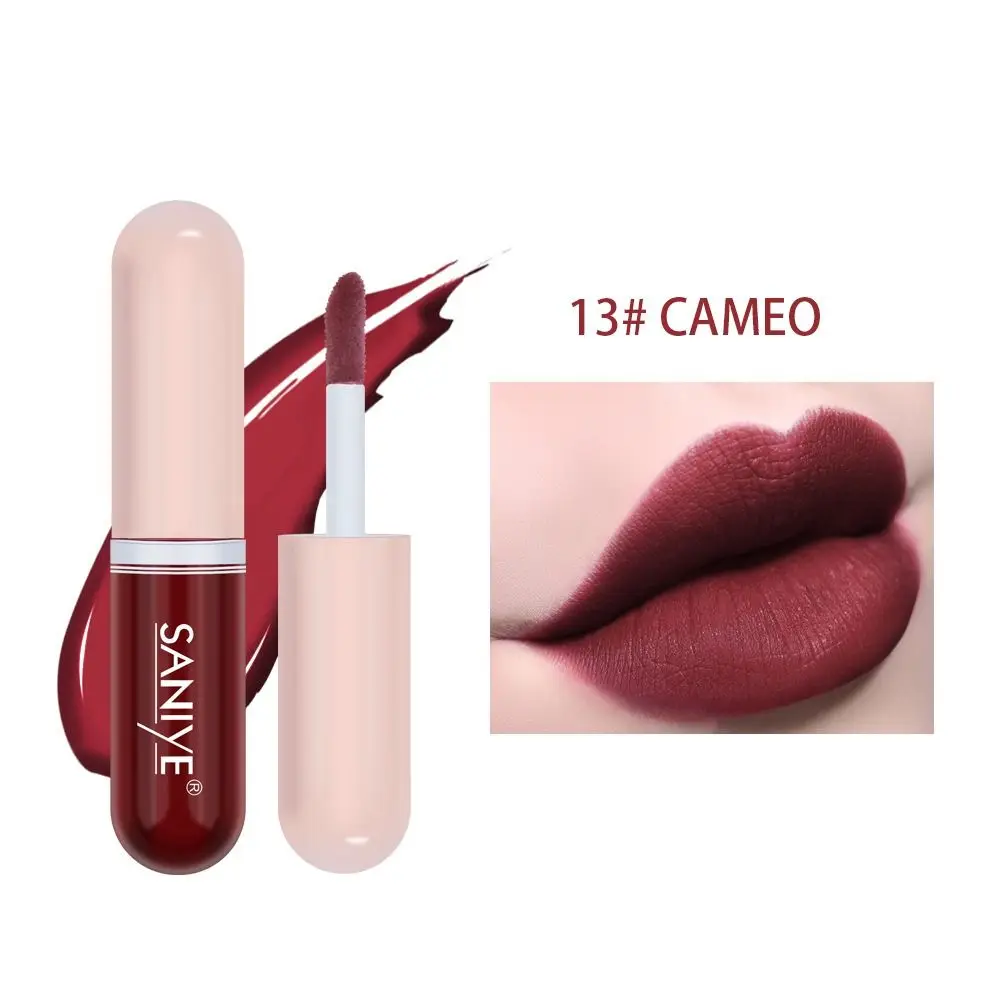 Lip Gloss Matte Lipstick Mini Lip Tint Lips Cosmetic Velvet Waterproof Long-lasting Red Stain Glaze Beauty Make Up