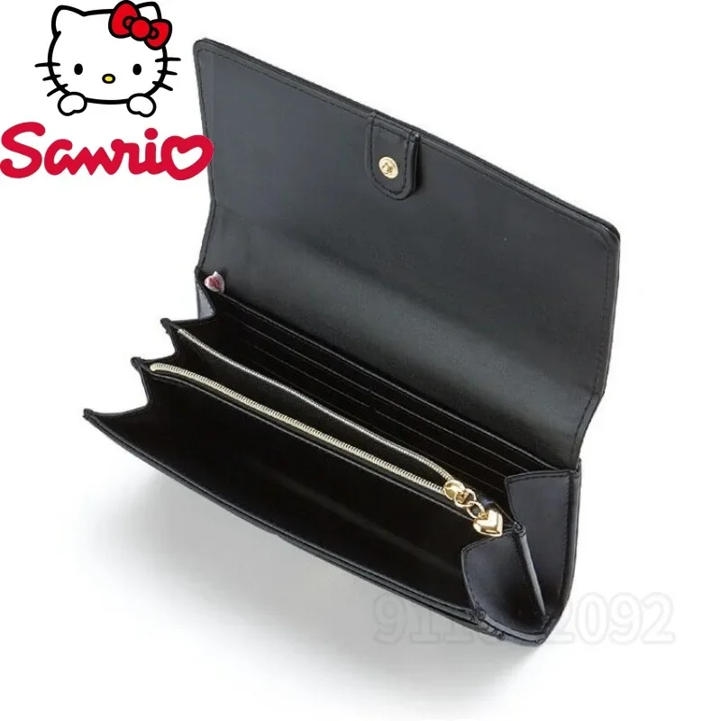 Sanrio Hello Kitty New Long Wallet Luxury Brand Women's Wallet Cartoon Fashion Wallet Large Capacity Multiple Card Slots