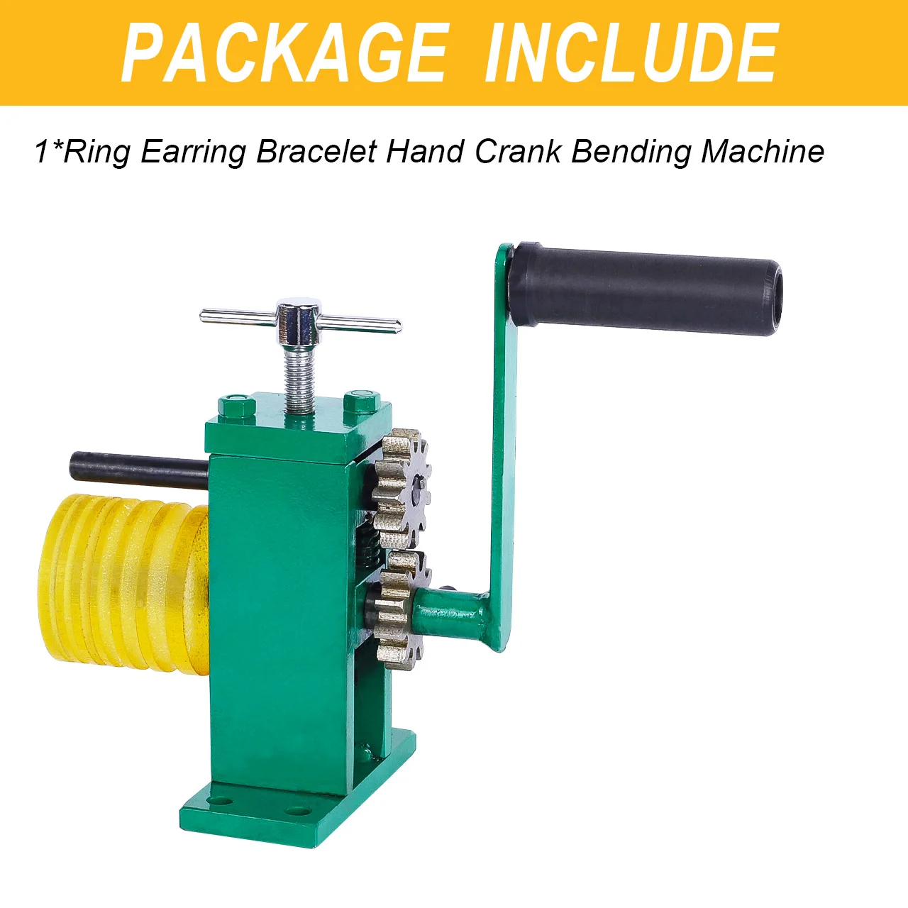 ماكينة ثني الأساور والخاتم من توكتو، أدوات صنع المجوهرات، مطحنة يدوية، أداة تشكيل كرنك اليد، ذهبي وفضي #2