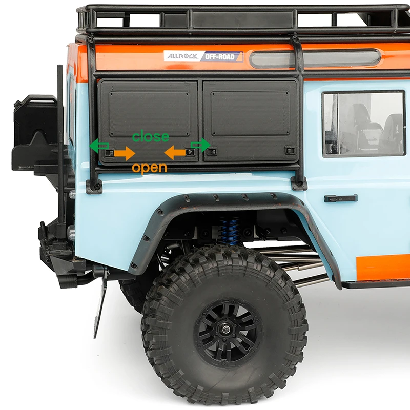 

H8H Tool Box Side Window Expansion Box Simulation Modification Accessories Side Box for 1/8 RC Crawler Car Traxxas MJX H8H Parts