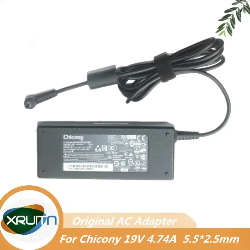 Genuine Chicony A10-090P3A 19V 4.74A 90W 5.5x2.5mm A16-090P1A AC Adapter Charger For MSI PS42 A15-090P1A Laptop Power Supply