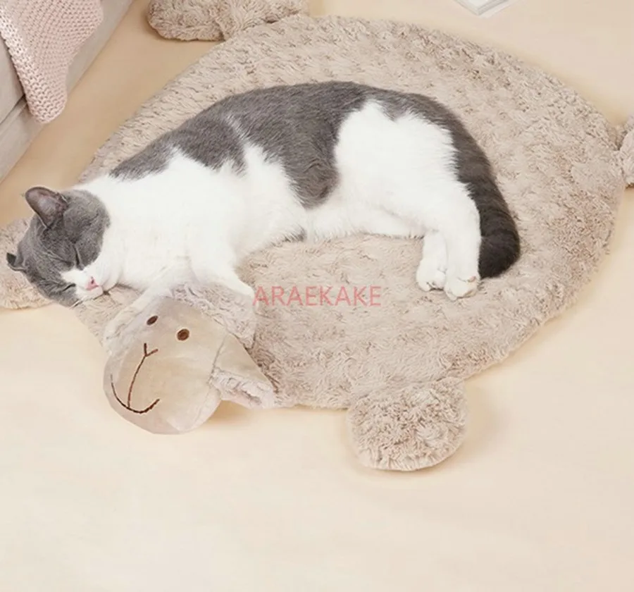 1pcs-sheep-mat-cat-mat-sleeping-dog-mat-pet-blanket-floor-mat-cat-warm-sleeping-mat-cotton-mat
