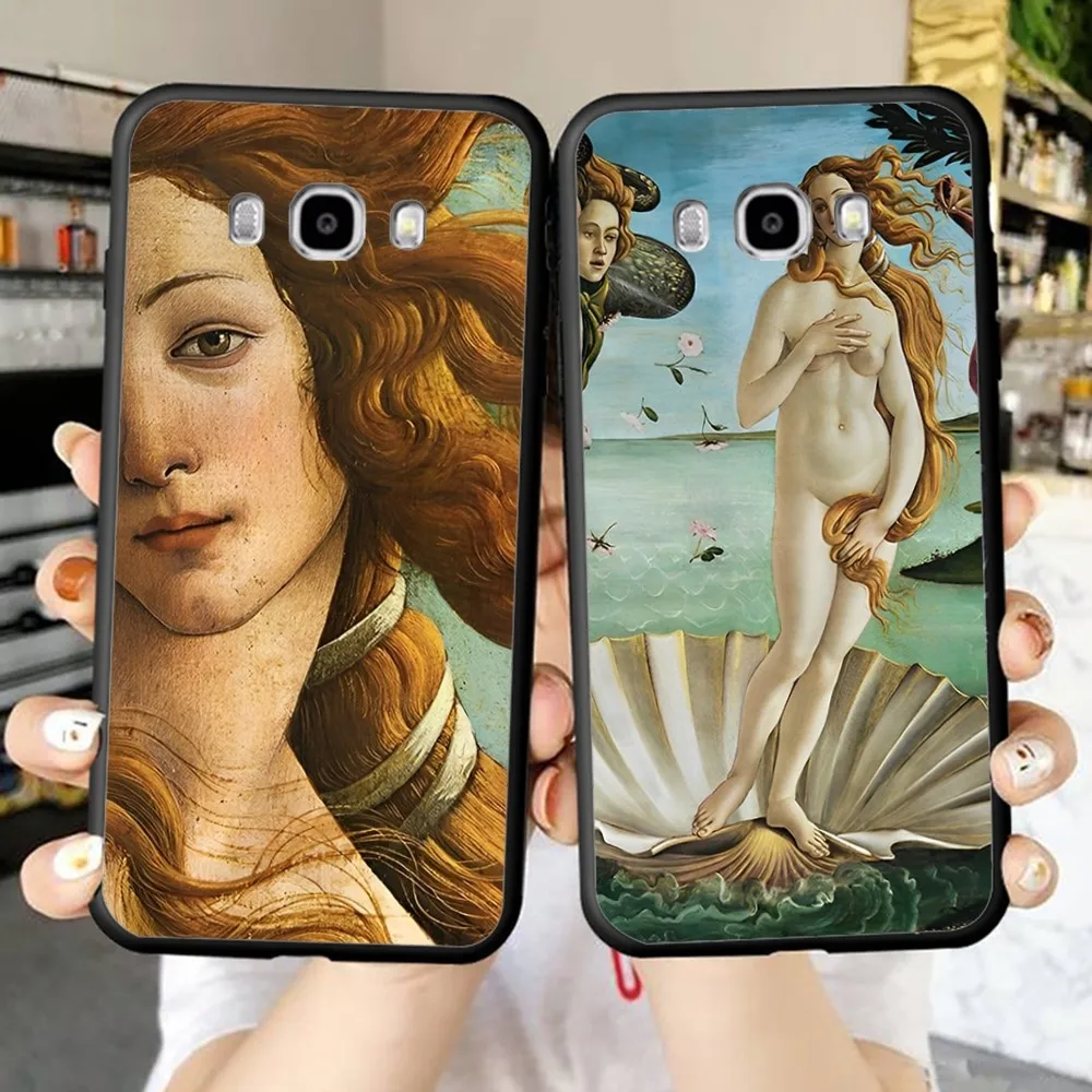 Art Paintings The Birth Of Venus Phone Case For Samsung J 7 plus 7core J7 neo J6 plus prime J6 J4 J5 Mobile Cover