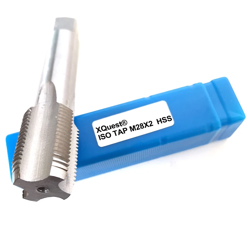 XQuest HSS Metrik Thread Plug Tap M28 M28X3 M28X2 Tangan Kiri Halus Memotong Sekrup Thread Keran M28X2.5 M28X1.5 M28X1.25 M28X1 m28X0.75