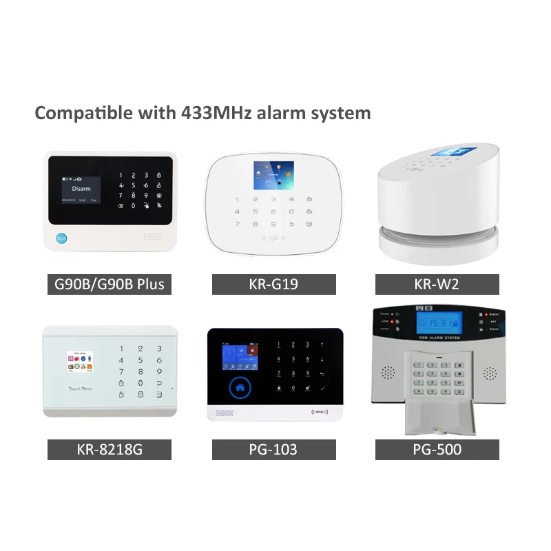 433MHz EV1527 Gas Detector 85dB Detect Petroleum Natural Gas Combustible Gases LPG LNG City Gas for Security protection