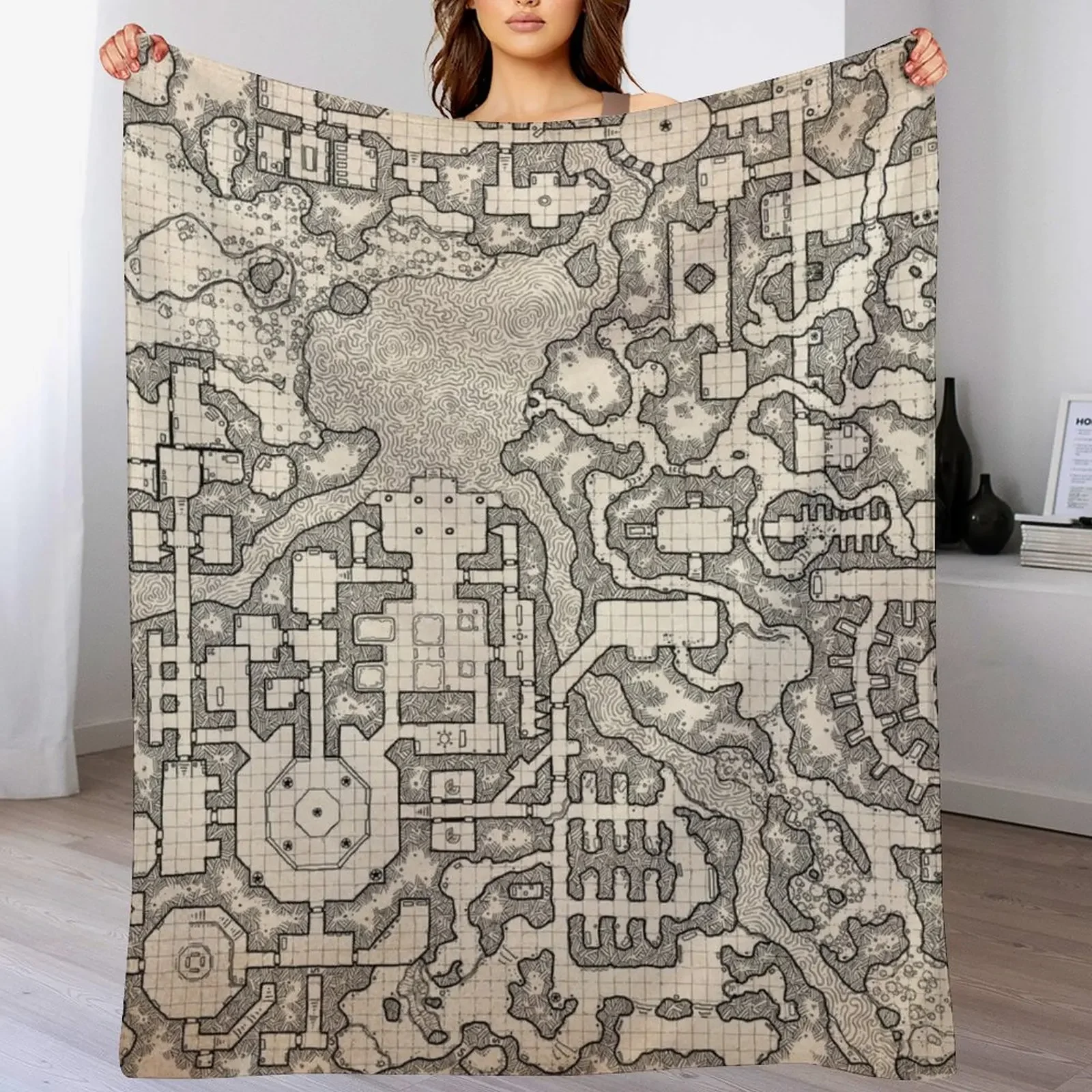 

The Winter Tombs - a massive dungeon complex by Dyson Logos Throw Blanket Stuffeds Heavy halloween Winter beds Blankets
