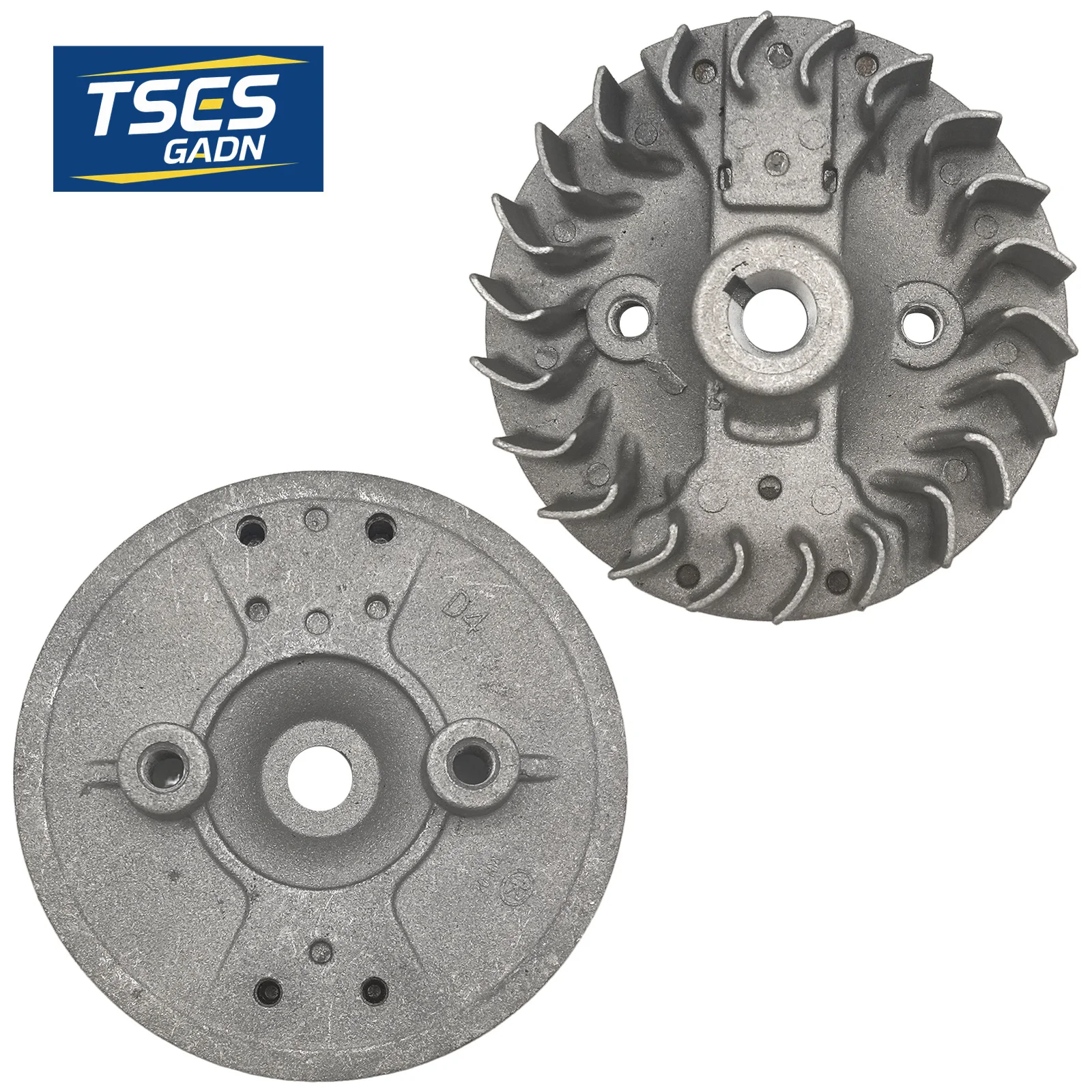 Volante de magneto GX35 con ventilador de refrigeración, conjunto de rotor de 10.5cm/4.13in, pieza de repuesto para desbrozadora Honda GX35 139F de 4 tiempos