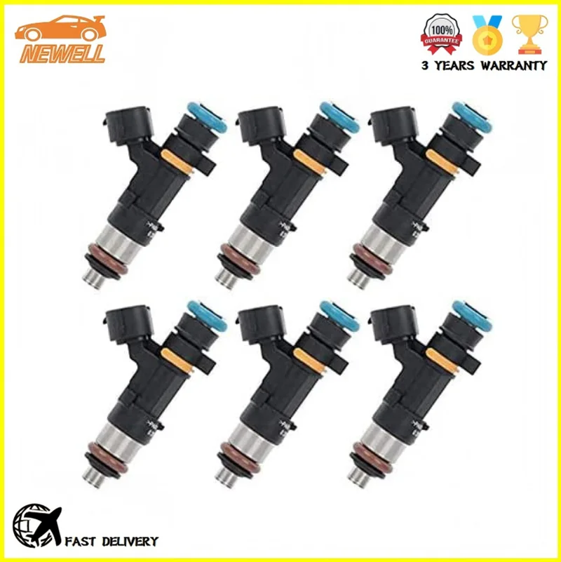 

6pcs 0280158042 16600-CD700 Fuel injector For Nissan Infiniti FX35 G35 M35 Q60 V35 350Z MURANO Teana 3.5L VQ35DE 2003-2009