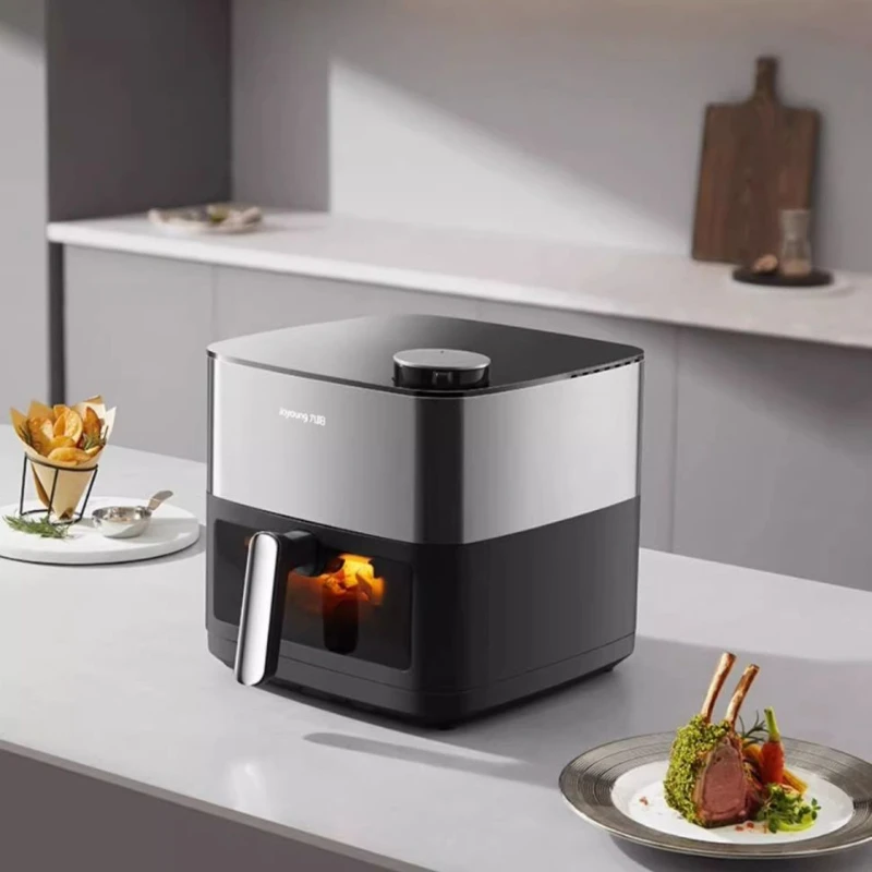 

Аэрофритюрница, бытовой источник тепла большой емкости, новая модель, визуальный, без флипа, многофункциональный, цельнометаллический