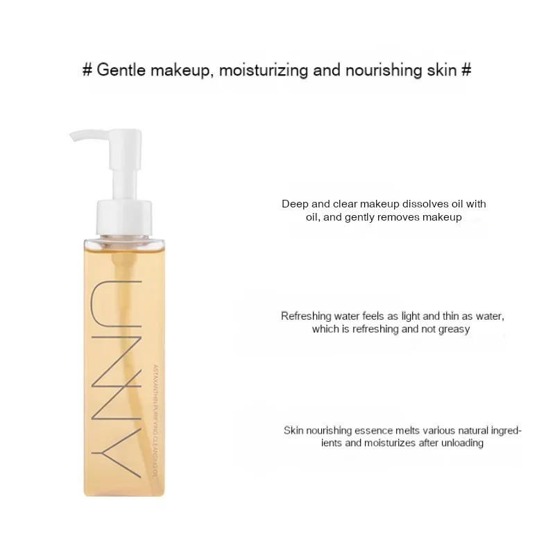 UNNY Make-up Remover Olie Gezichtsreiniger Waterolie Verfrissend Gezicht Oog Lip Cosmetica Verwijdering Reiniging Huidverzorging Schoonheidsproducten