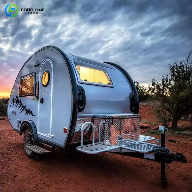 

Customized Off Road Camper Trailer Waterproof Portable Camping Caravan for Outdoor Adventure Travel