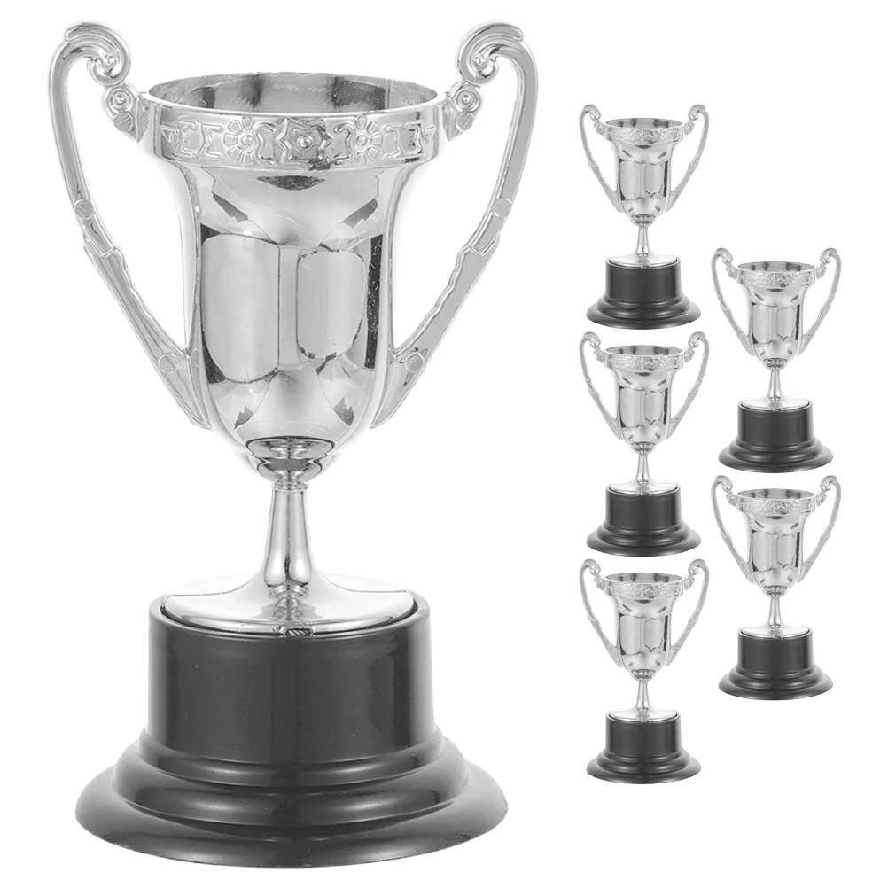 Mini Trophy Delicate Small Ornaments Plastic Reward Stage Performance Party Soccer Toy