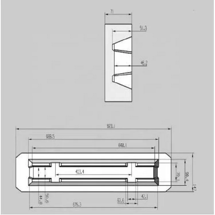 UBC كاشطات الألومنيوم سبيكة الألومنيوم آلة صب الحديد الزهر قالب الصب