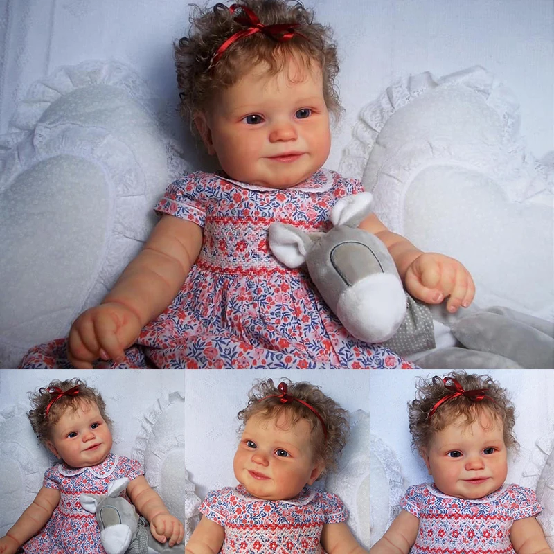 

60CM Maddie Completed Doll Reborn Doll Toddler Girl Hand Paint Doll with Genesis Paint High Quality 3D skin As in Picture