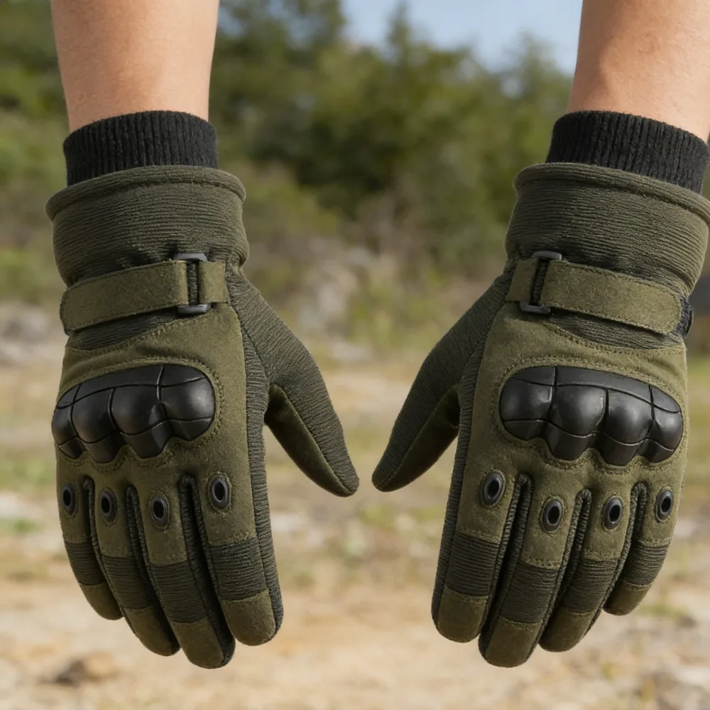 

Перчатки мужские специального снаряжения с мягкой флисовой подкладкой для тренировок на открытом воздухе, нескользящие, износостойкие, морозостойкие, теплые спортивные перчатки