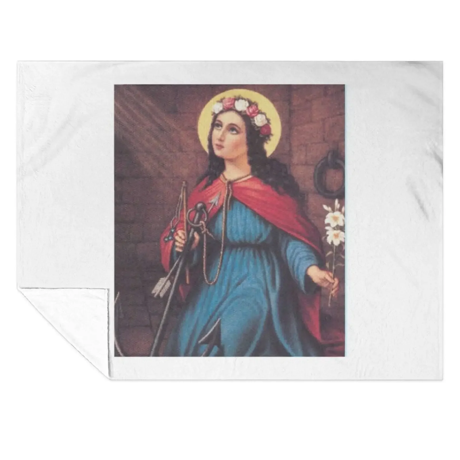 

Saint Philomena Throw Blanket manga Furry Decorative Sofas Sofa Quilt Blankets