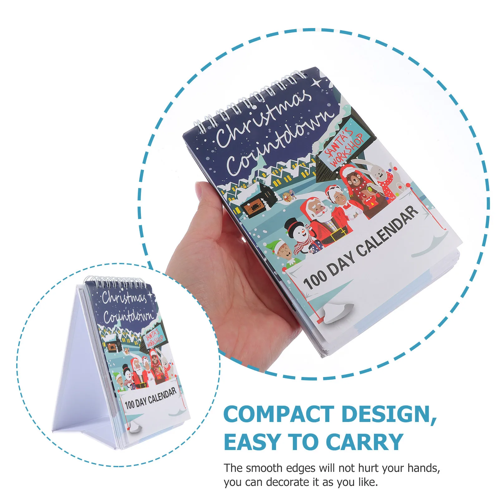 

1Pcs Christmas Countdown Calendar Paper Desktop Decoration Exquisite Home Table Decor Chic Xmas Ornament Party Decoration