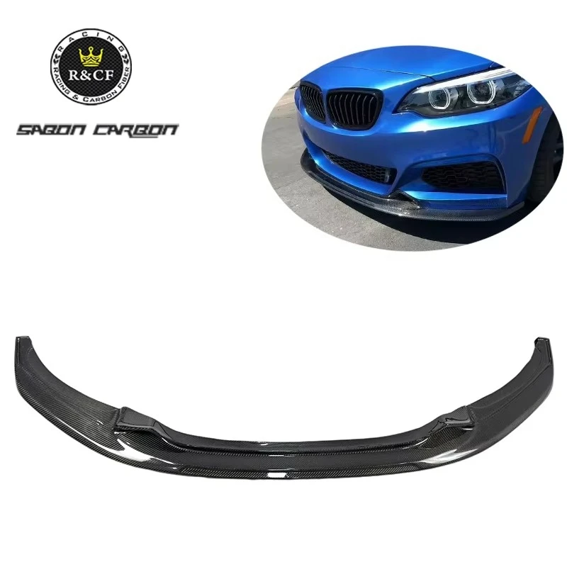 Style Carbon Fiber Front Lip for bmw F22 F23 M235i 2 series