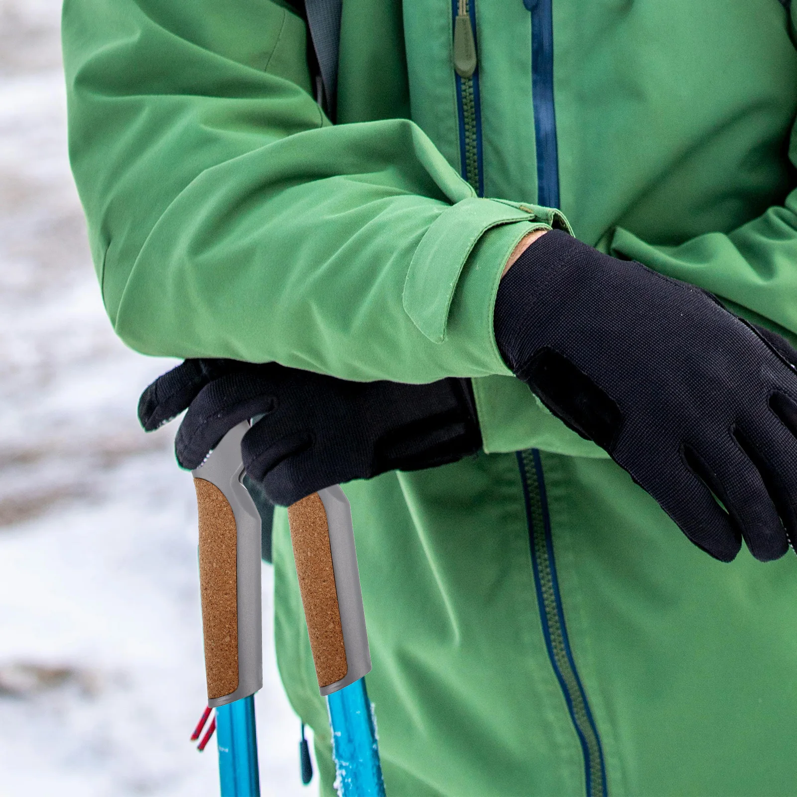 

Cork Handle Cane Cushion Covers Grip Replacement Handles Only Anti-skid Poles Climbing Stick