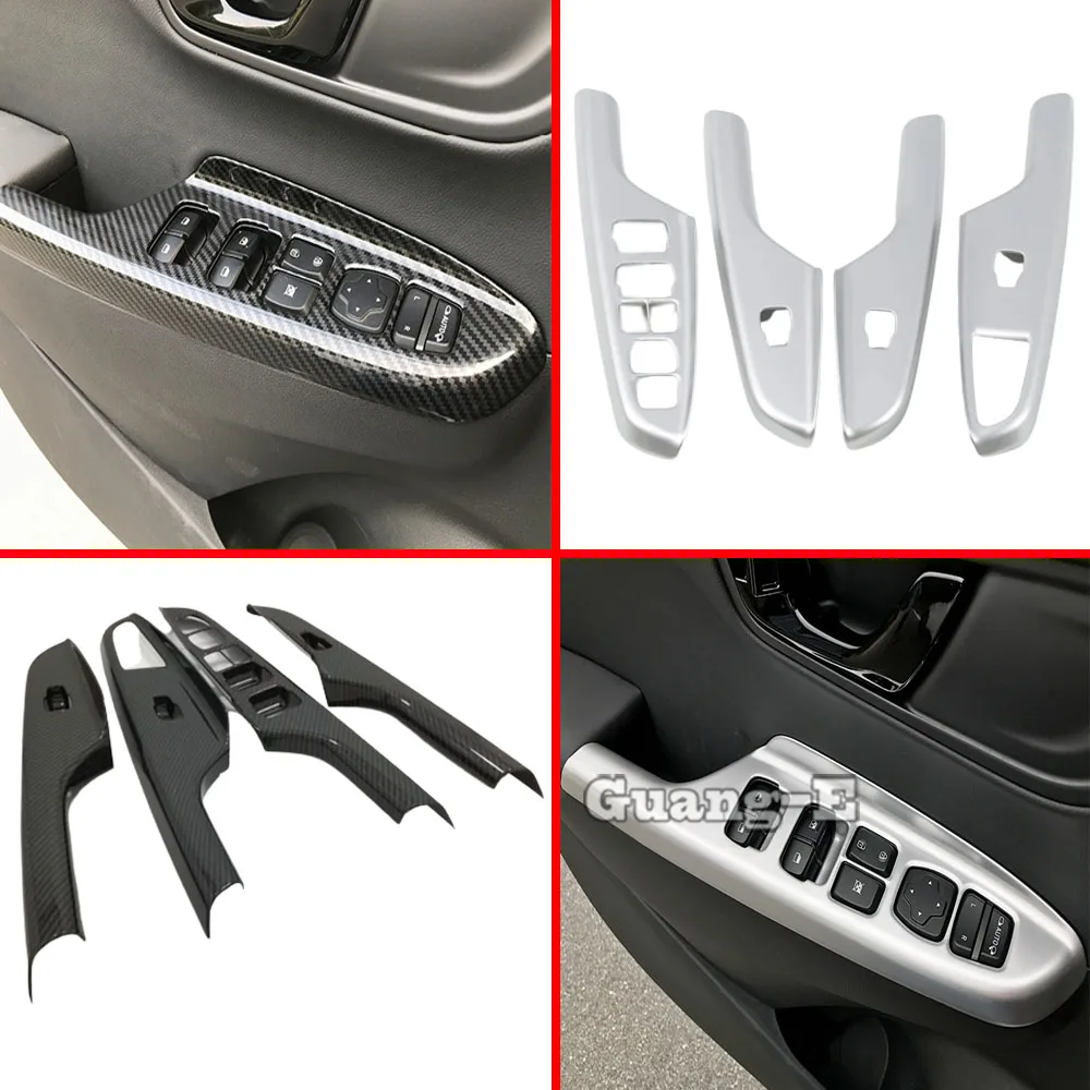 

Для Hyundai Kona Encino Kauai 2017 2018 2019 2020 2021 автомобильная дверь, оконная стеклянная панель, подлокотник, кнопка подъема, накладка капота, 4 шт.