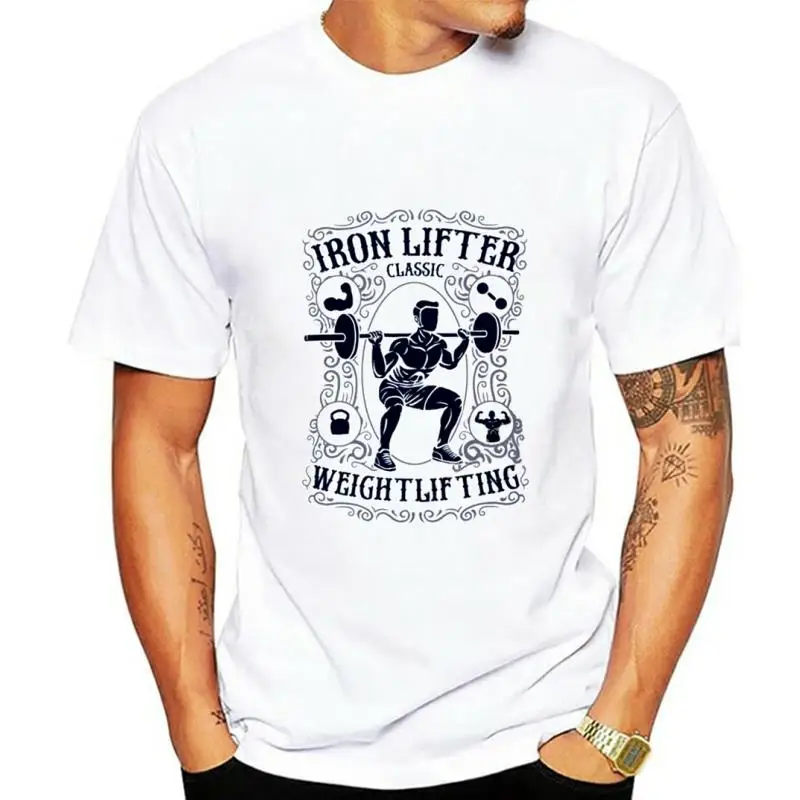 Iron Lifter Classic T-shirt Weightlifting Muscle Builder Workout T-shirt GYM T-shirt Gift For Him GYM Tee Organic Cotton