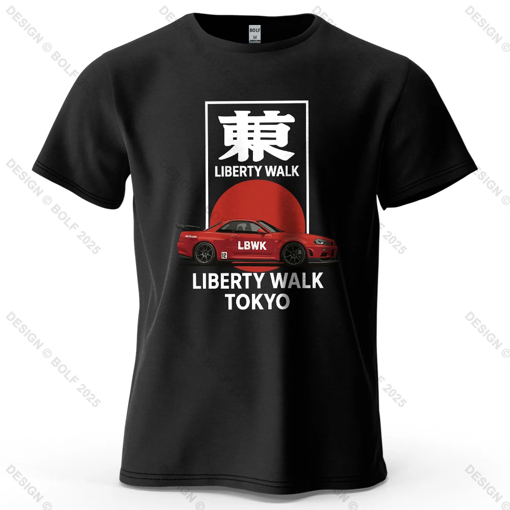 Liberty Walk Tokyo Printed Men's T-Shirt 100% Cotton Oversized