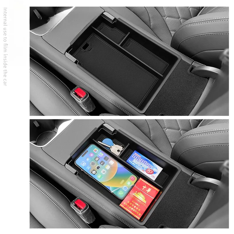 Für BYD Sealion 7 EV 2024 2025 Armlehnen-Aufbewahrungsbox Getränkehalter Mittelkonsolen-Aufbewahrungsbox für Kleinkram Auto-Innenausstattung – Detail 4