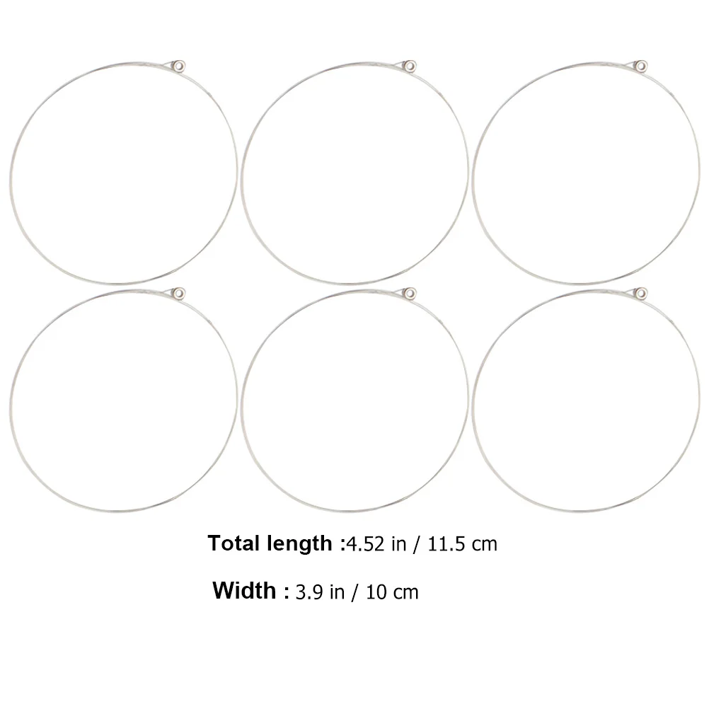 1Set Electric Guitar Strings Stainless Steel High Durability Clear Bright Tone Replacement for Enhanced Sound Performance