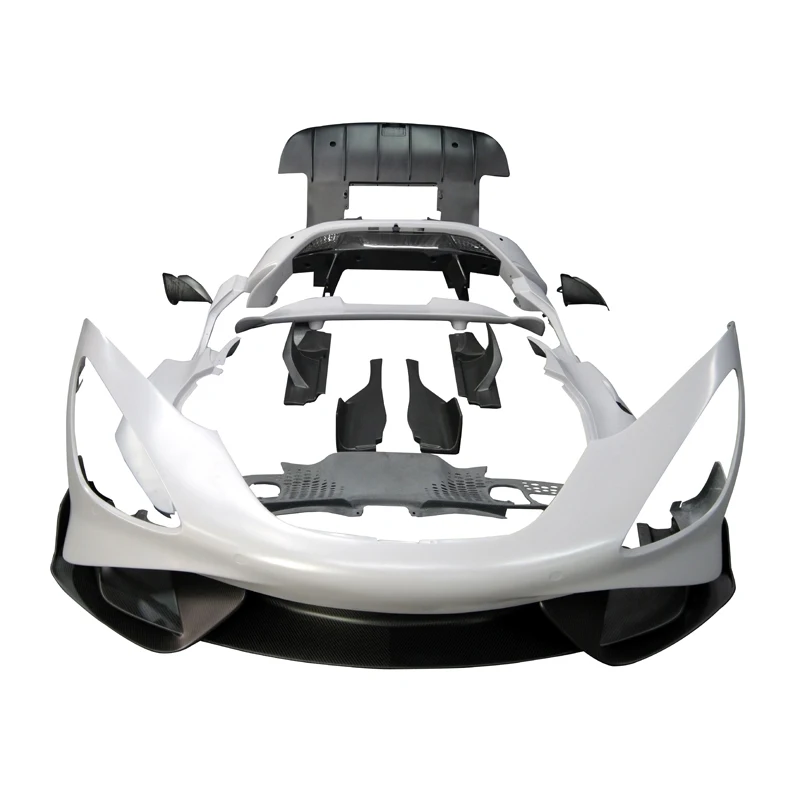 Factory Hot Selling 765LT Body Kit für den 720S Mesh Vors Style Glossy Black Carbon Fiber Front Engine F