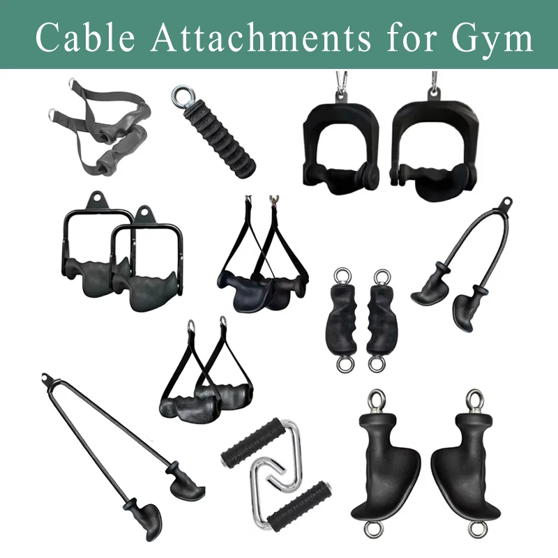 Tricep Rope Pulldown Attachments, Cable Attachments for Gym, Lat Pull Down Bar for Cable Machine, Tricep Workout Cable Attachmen