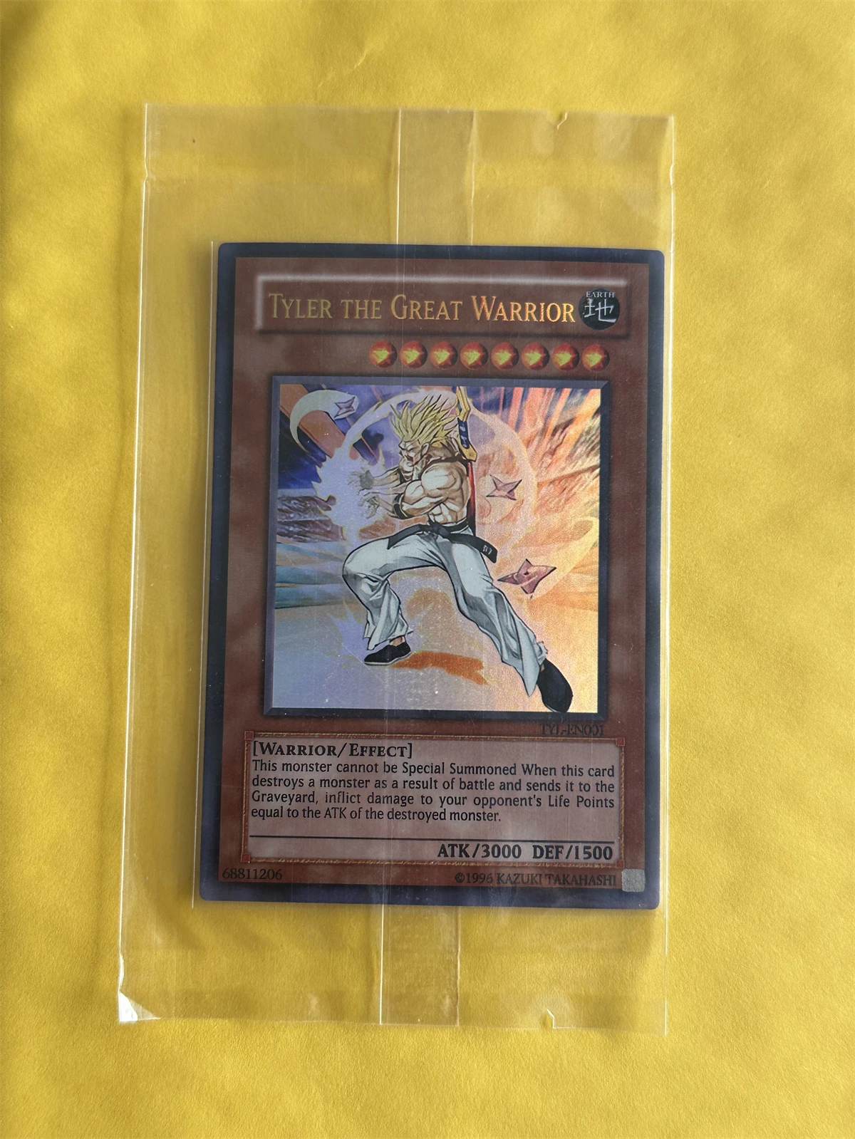 

Yu-Gi-Oh OCG/TCG Tyler the Great Warrior TYL-EN001 Magia Series Children's Gift Collection Board Game Toy Card (No-Original)