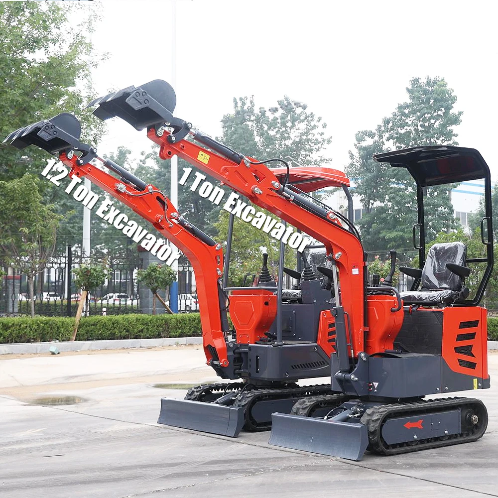حفار صغير 1Ton مايكرو باجر صغير Excav مايكرو حفار 800 كجم حفار صغير للبيع حفار صغير منقب زحاف هيدروليكي