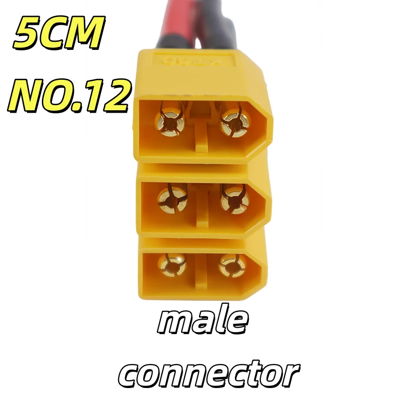 XT60 Female / Male Plug Battery Connector 14/12AWG 5cm with Silicone Flexible Wire for RC Lipo Battery Motor Parts DIY Wholesale