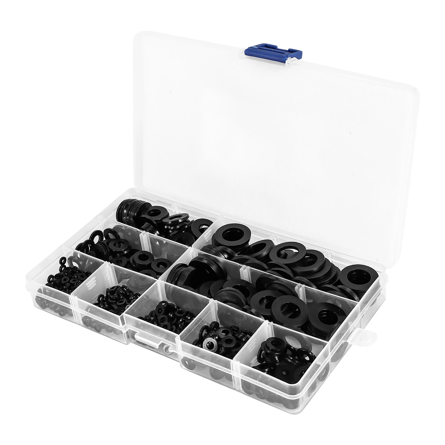 Kit surtido de arandelas planas de nailon negro, piezas para M2, M2.5, M3, M4, M5, M8, M10, M12, arandelas de reparación lisas, Kit de juntas para muebles, 600
