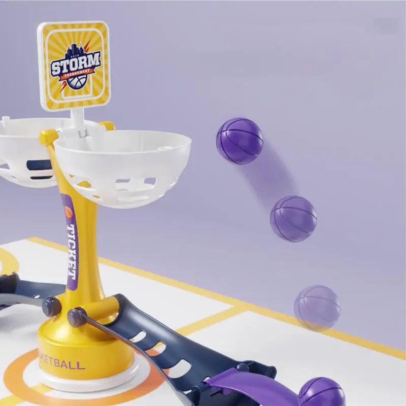 데스크탑 농구 데스크탑 아케이드 농구 게임 세트, 손 눈 조정, 부모-자녀 상호 작용 게임 장난감, 훈련 장비