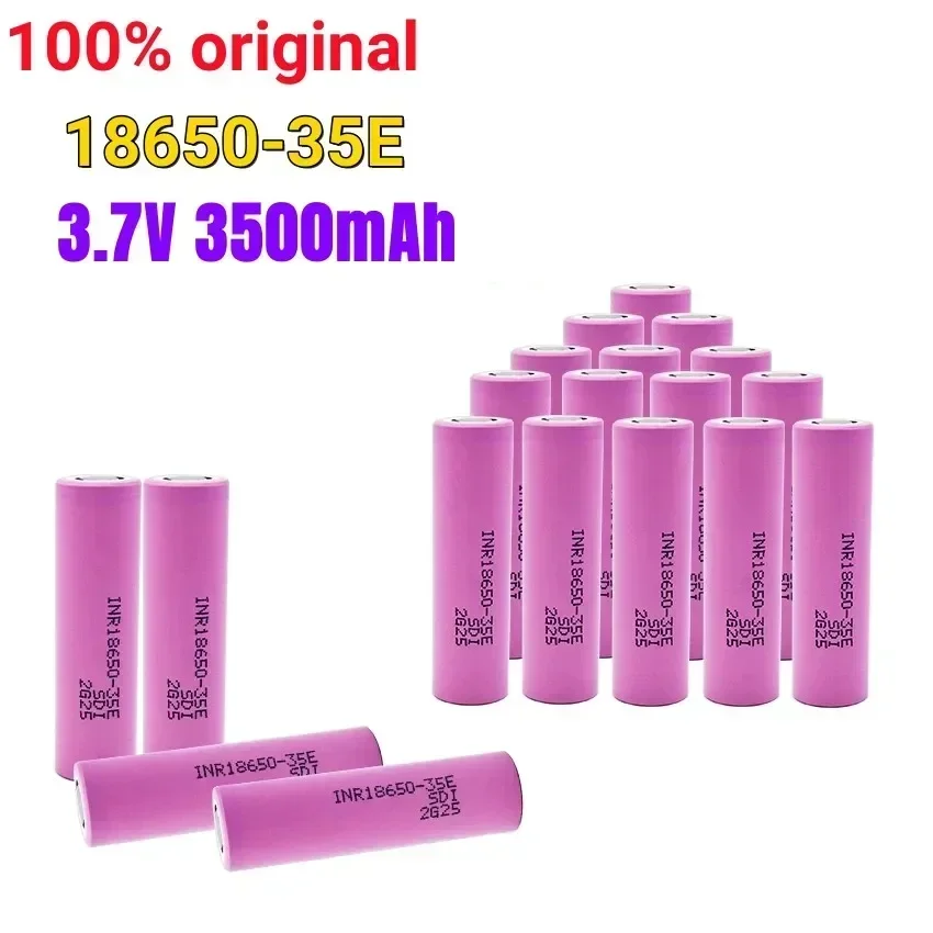 

2023 New 18650 Batterie 35E 3,7V 3500mAh entladung 18650 Li-Ion batterie INR18650-35E rechargable Batterie für taschenlampe