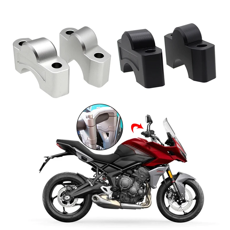 

Handlebar Riser Fit For Tiger Sport 660 Tiger 660 Tiger660 2022 2023 Motorcycle CNC Handle Bar Raiser Extend Mount Clamp Adapte