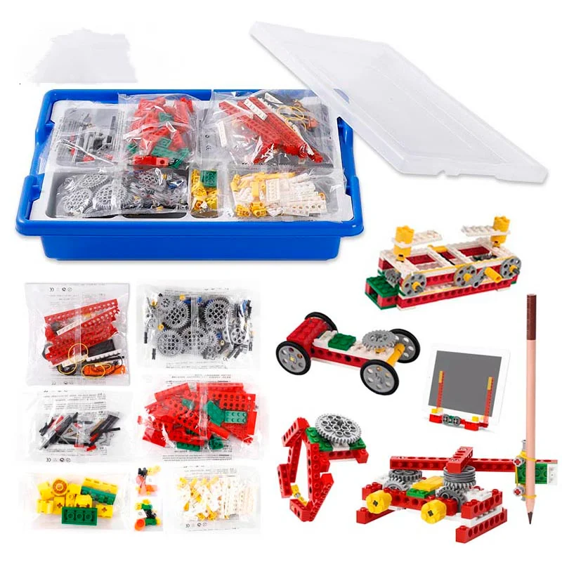 

NEW 9689 Educational and Dacta STEAM Simple Machines Set 399Pcs/Box Building Blocks Homeschool DIY Bricks Toys Gifts