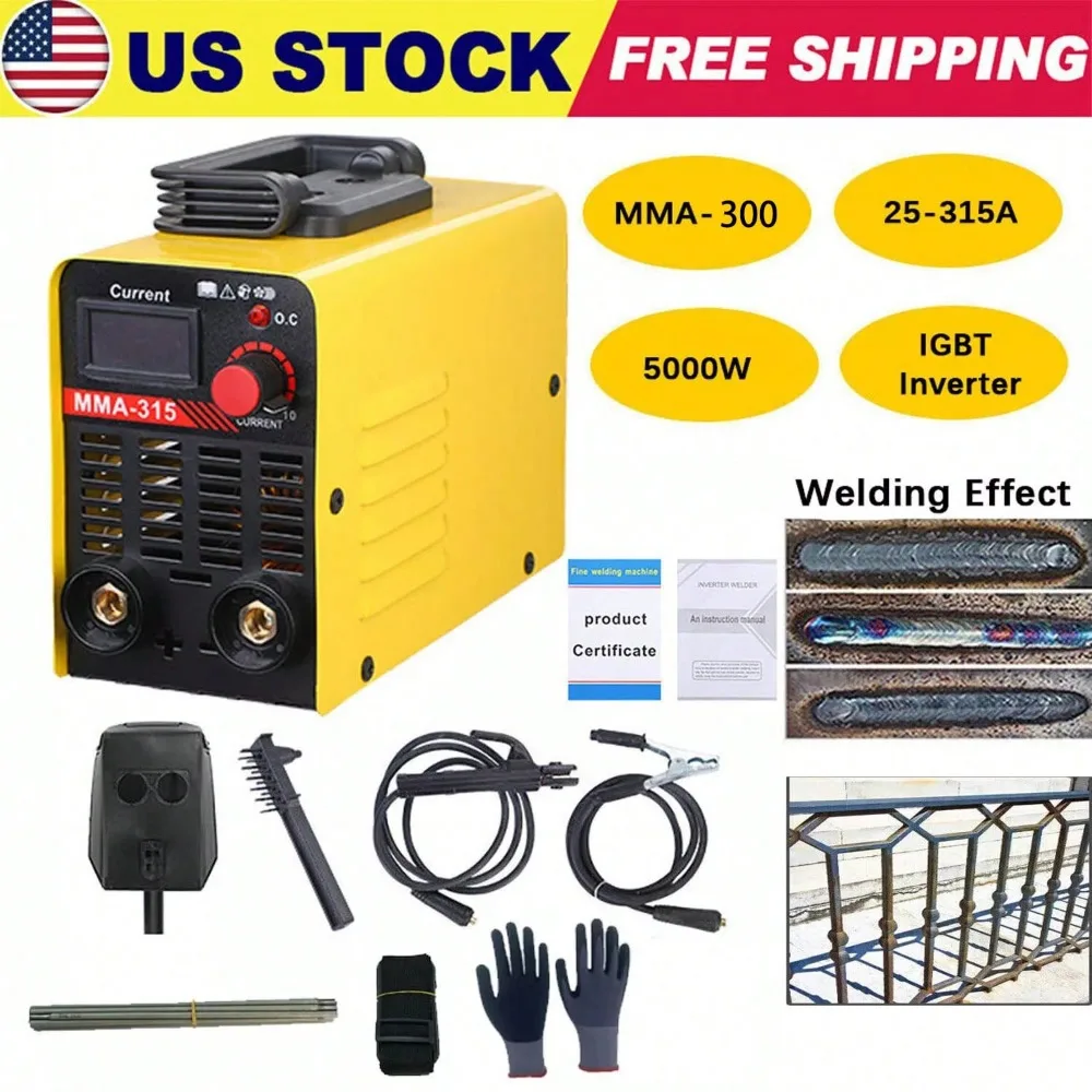 

110V 315AMP Mini ARC Welding Machin for Welding Household, Portable Stick Welder Portable with Digital Smart LCD Display