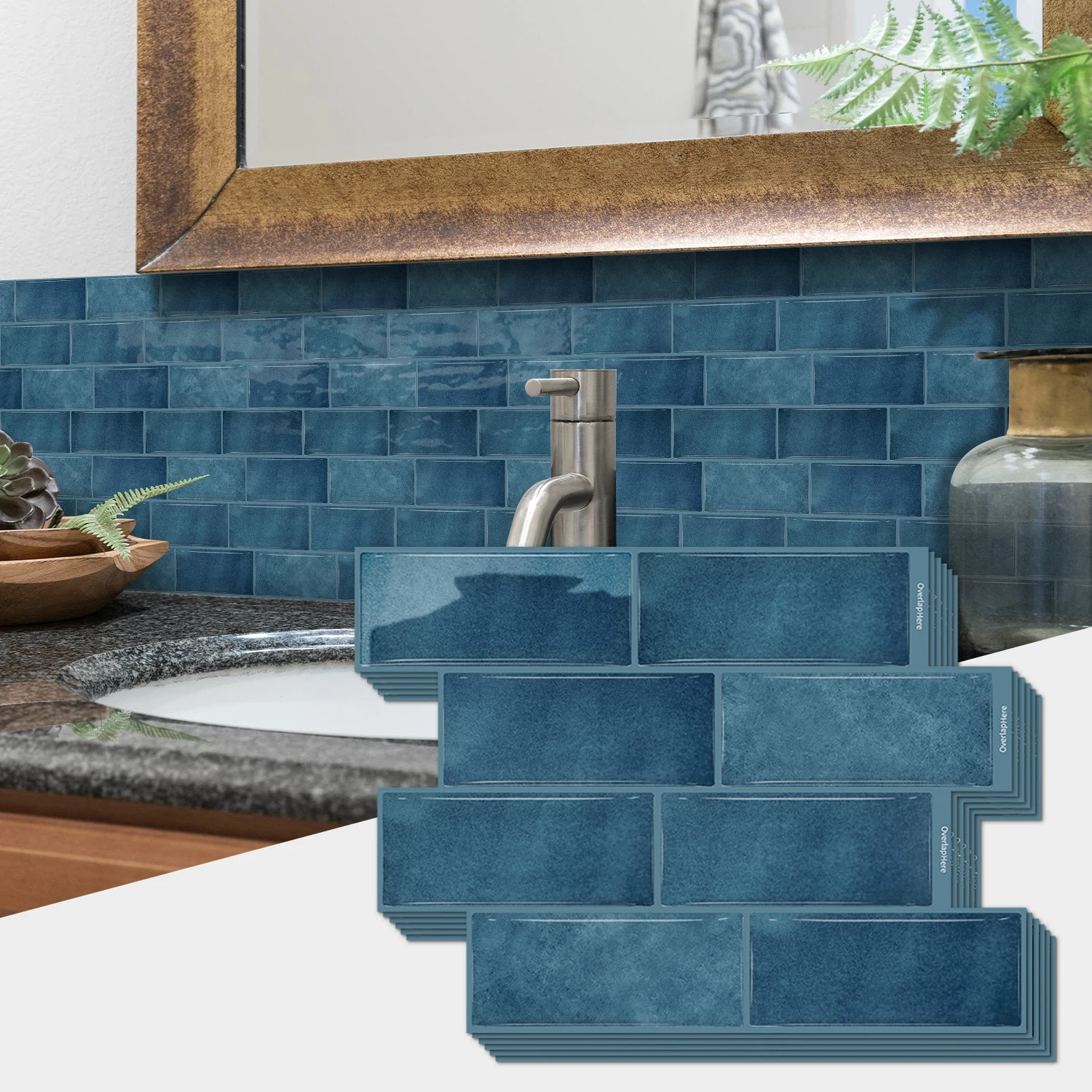 

1/5/10/20/30pieces PVC waterproof and oil-resistant wall sticker, suitable for kitchen. Room decoration