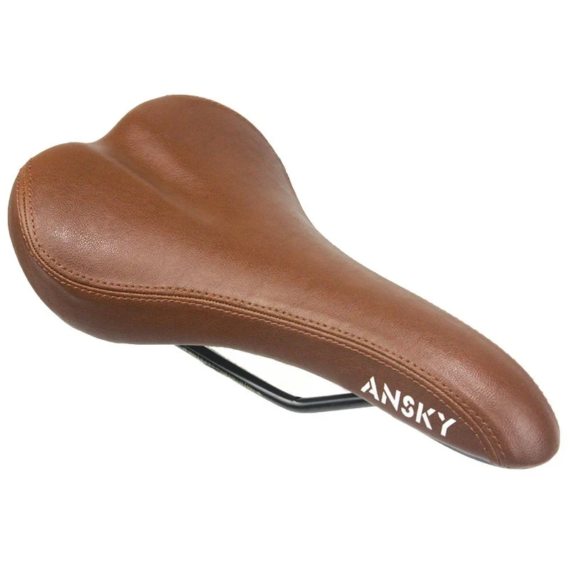 Bicycle Saddle Vintage Bike Seat Cycling Saddle Retro Custion Road Bike MTB Saddle Classic PU Leather Brown Bike Seat Bike Parts